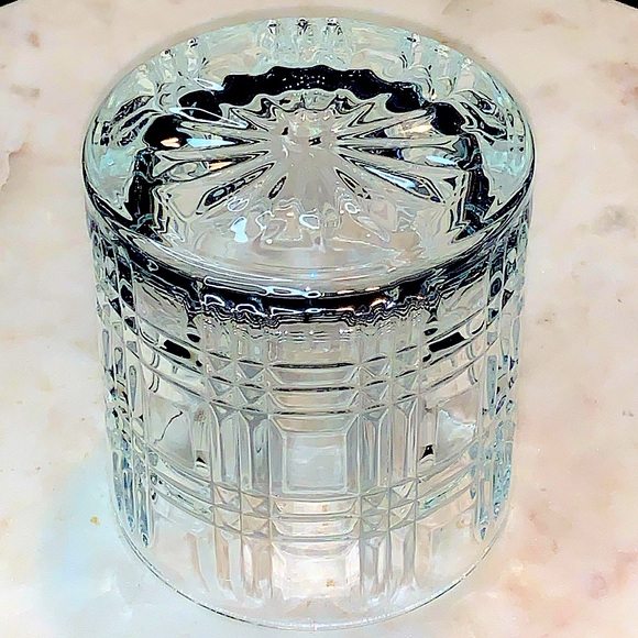 ELLE DECOR TOULOUSE OLD FASHIONED GLASSES SET OF FOUR CRYSTAL - Picture 4 of 7